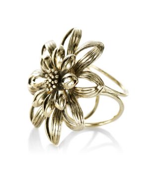 Kvetinový prstenec - ozdoba na šatky