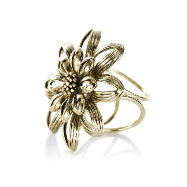 Kvetinový prstenec - ozdoba na šatky