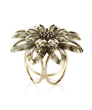 Kvetinový prstenec - spona na šatky