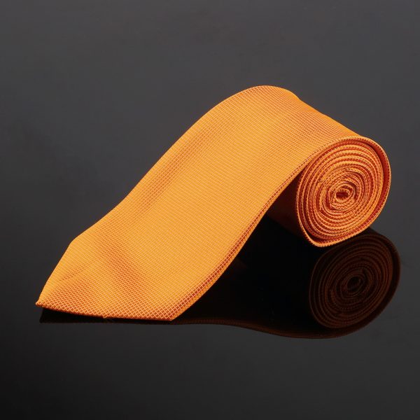 Elegantný set - kravata, vreckovka a manžetové gombíky v žltej farbe