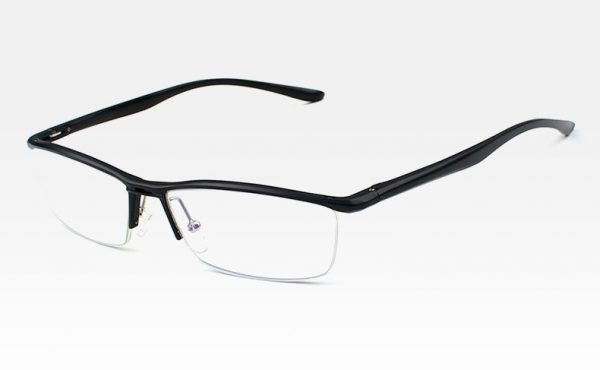 Štýlové okuliare na prácu pri počítači v čiernej farbe