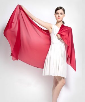 Hodvábny šál zo 100% hodvábu vo viac farbách 180 x 90 cm