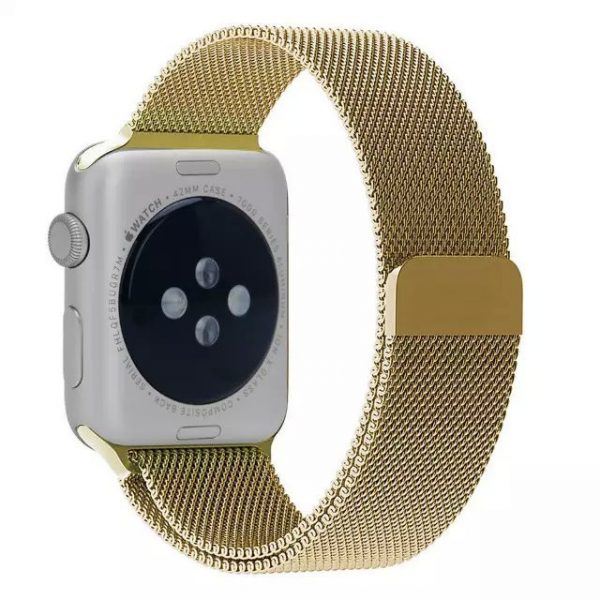 Apple iWatch náramok na Apple hodinky - Milánska oceľ - zlatý