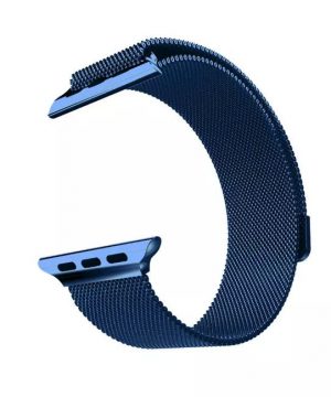 Apple iWatch náramok na Apple hodinky - Milánska oceľ - modrý