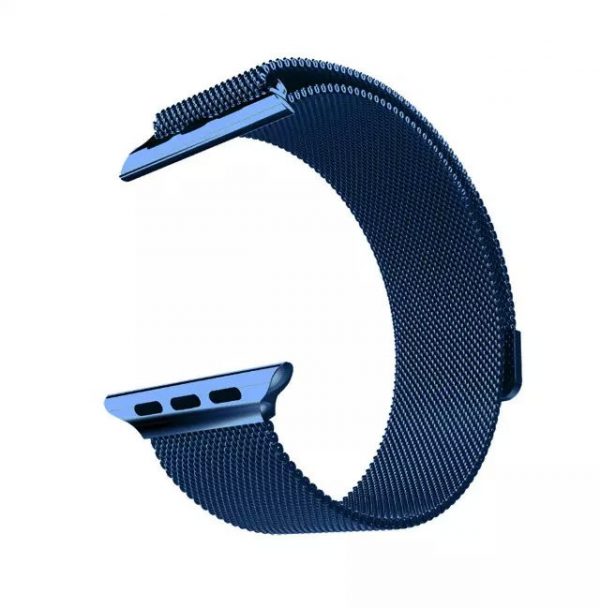 Apple iWatch náramok na Apple hodinky - Milánska oceľ - modrý