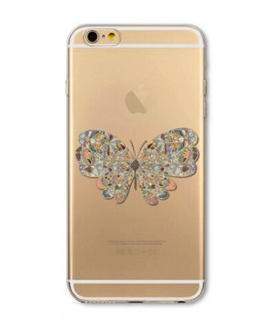 Kvalitný silikónový obal na iPhone 6plus/6Splus - butterfly