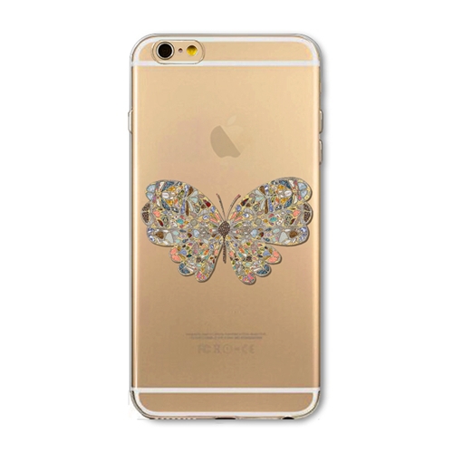 Kvalitný silikónový obal na iPhone 6plus/6Splus - butterfly