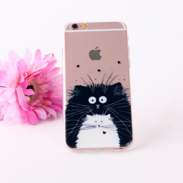 Kvalitný silikónový obal na iPhone 5/5S - cats