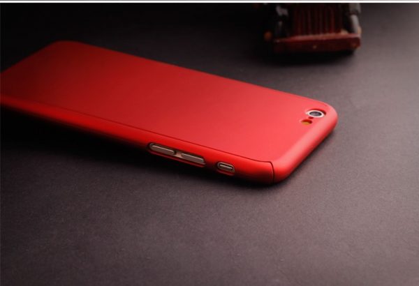 Obal z tvrdeného plastu so sklom na iPhone 6 / 6S vo viac farbáchObal z tvrdeného plastu so sklom na iPhone 6 / 6S vo viac farbách
