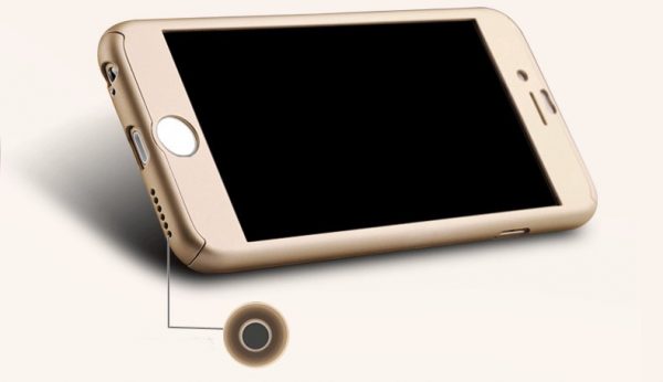 Obal z tvrdeného plastu so sklom na iPhone 6 / 6S vo viac farbách