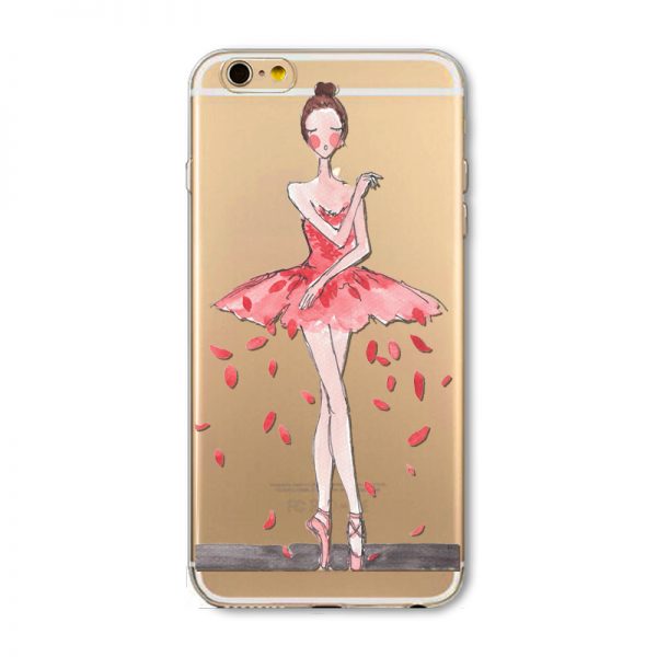 Kvalitný silikónový obal na iPhone 5/5S - ballet
