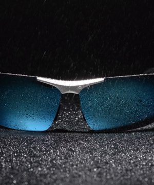 Dizajnové polarizované okuliare z odolnej zliatiny s medeným rámom