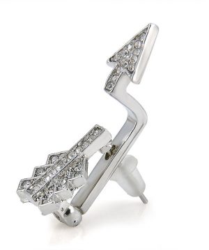 Luxusná piercing náušnica v tvare šípu