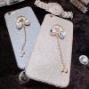 Silikónový obal so šperkom na iPhone 7 plus / 7S plus - mašľa
