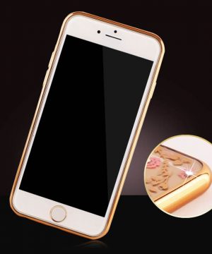 Silikónový obal so šperkom na iPhone 6 / 6S - kvet s prsteňom