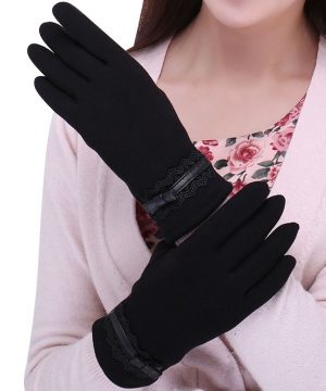 Luxusné dámske rukavice z bavlny na ovládanie telefónu