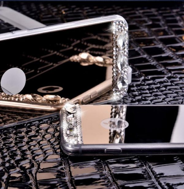 Kryštálový obal so zrkadlom na iPhone 8 , iPhone 8 Plus a iPhone X