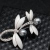 Luxusná brošňa s perlami a kryštálmi - vážky