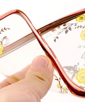 Silikónový obal s kvetmi na iPhone 8 , iPhone 8 Plus a iPhone X