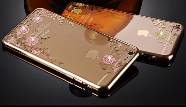 Silikónový obal s kvetmi na iPhone 8 , iPhone 8 Plus a iPhone X