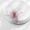 Luxusná ozdobná brošňa flower s perlami 