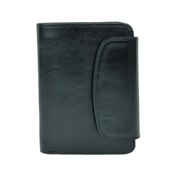 Luxusná kožená peňaženka č.8511 v čiernej farbe