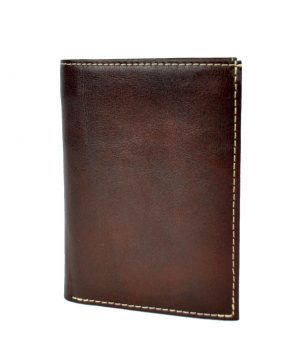Luxusná kožená peňaženka č.8560 v tmavo hnedej farbe