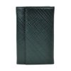 Luxusná kožená peňaženka s mriežkovaným dekorom č.8559-1 v čiernej farbe