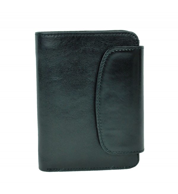 Luxusná kožená peňaženka č.8511 v čiernej farbe