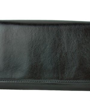 Luxusná kožená peňaženka č.8542 v čiernej farbe