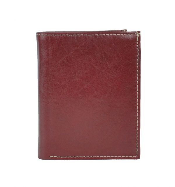Luxusná moderná kožená dokladovka č.8194 v červenej farbe