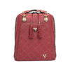 Luxusný kožený ruksak z pravej hovädzej kože č.8668 v bordovej farbe