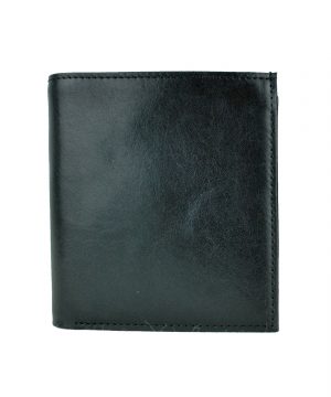 Luxusná kožená peňaženka č.83331 v čiernej farbe (1)