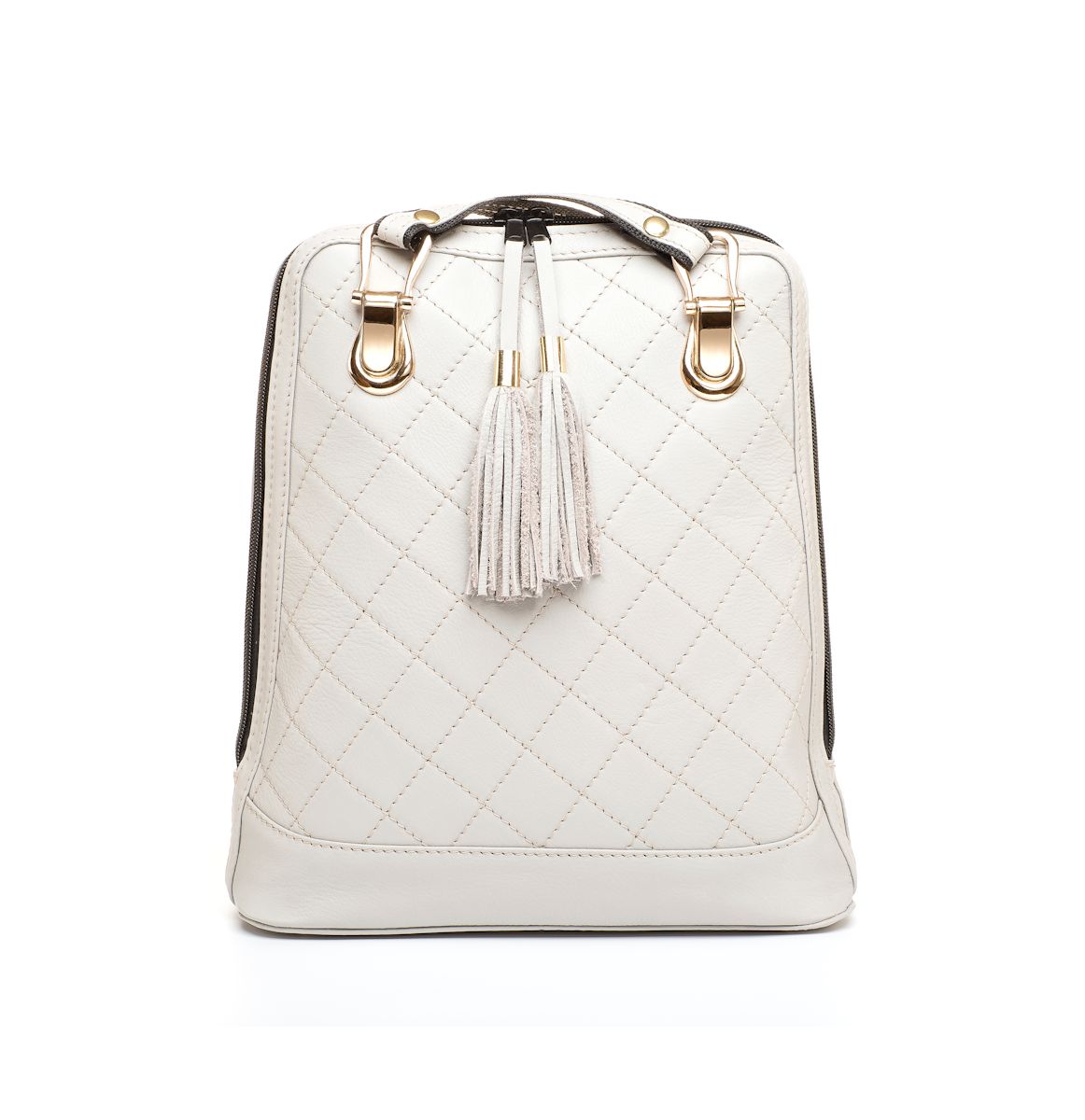 Luxusný kožený ruksak z pravej hovädzej kože so strapcami č.8661