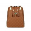 Luxusný kožený ruksak z pravej hovädzej kože č.8668 v horčicovej farbe (2)