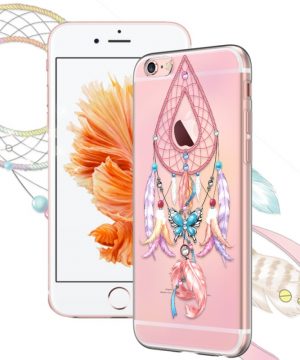Silikónové púzdro pre iPhone 6/6s – Dream Catcher with Butterfly