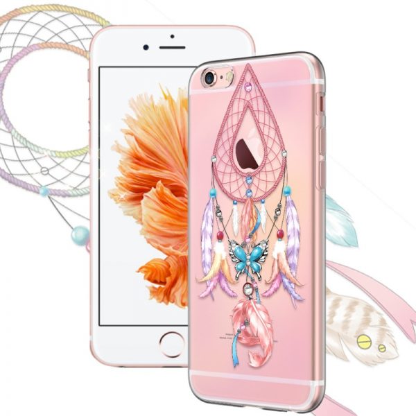 Silikónové púzdro pre iPhone 6/6s – Dream Catcher with Butterfly