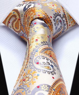 Hodvábna kravatová sada - kravata a vreckovka - vzor 31