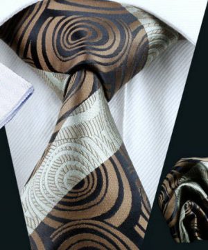 Luxusná kravatová sada Bary - kravata + manžety + vreckovka , č.12
