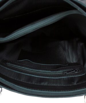 Dámska pracovná kabela ručne vyšívaná - čierne vyšívanie – Obrázok 4