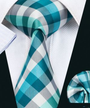 Elegantná kravatová sada - kravata + manžety + vreckovka, vzor 2.