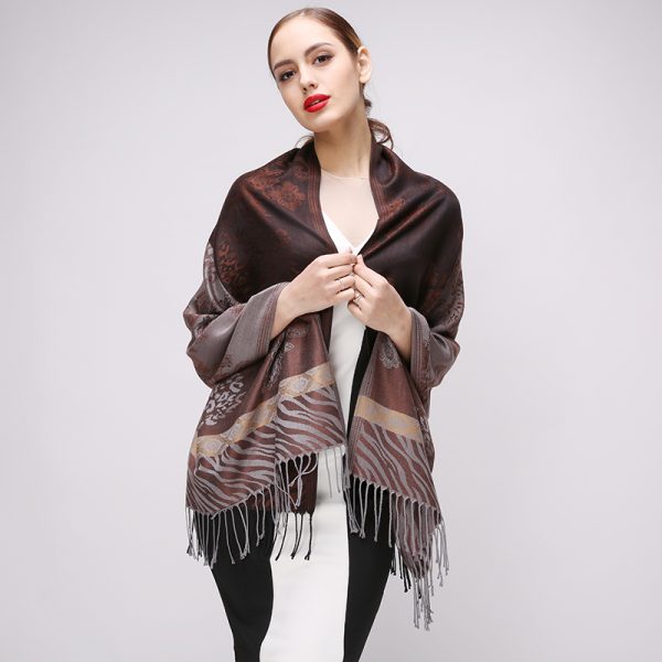 Elegantný dámsky šál z bavlny, 175 cm x 68 cm