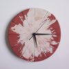 Ručne vyrobené nástenné hodiny – Terracotta explosion