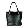 Luxusná kabelka z prírodnej hovädzej usne 8710, čierna farba