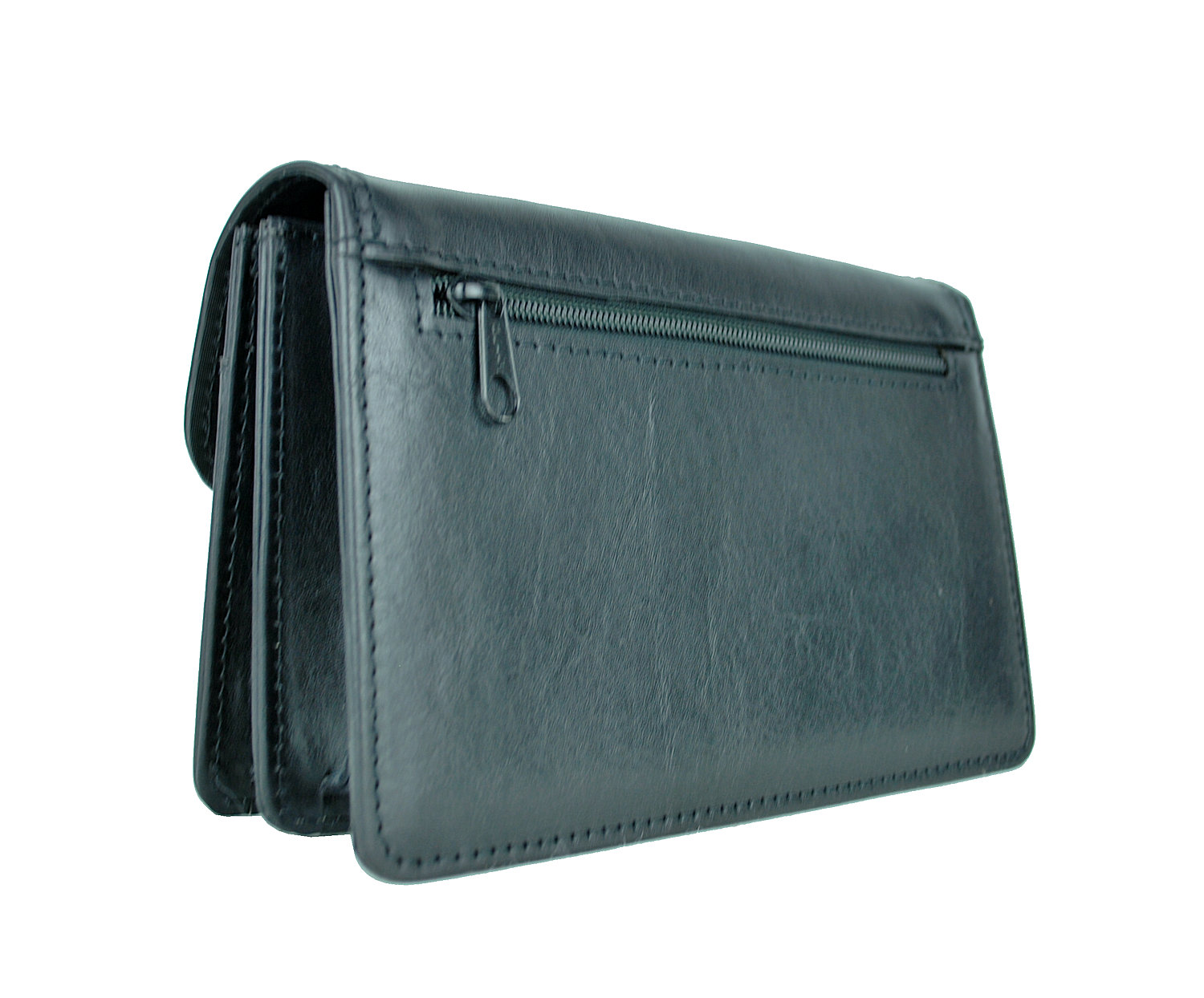 Luxusná kožená etua č.7883, viacúčelové púzdro v čiernej farbe – Obrázok 4