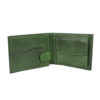Pánska elegantná peňaženka z pravej kože č.8552 v zelenej farbe, ručne tamponovaná