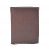 Luxusná kožená peňaženka č.8560 v tmavo hnedo fialovej farbe (3)