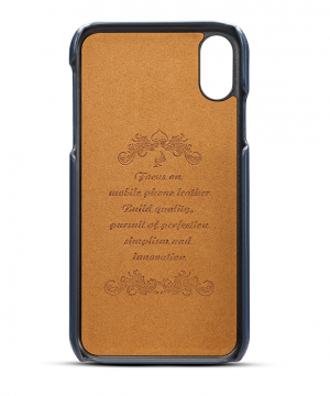 Modrý kožený kryt na iPhone XS, iPhone XR a iPhone XS MAX