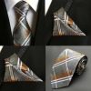 Hodvábna kravata a hodvábna vreckovka - spoločenský set _ model F