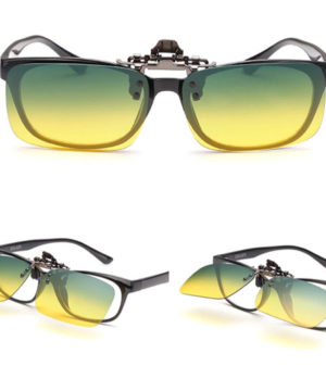 Tieňovaný polarizovaný clip na okuliare na nočnú jazdu i šport